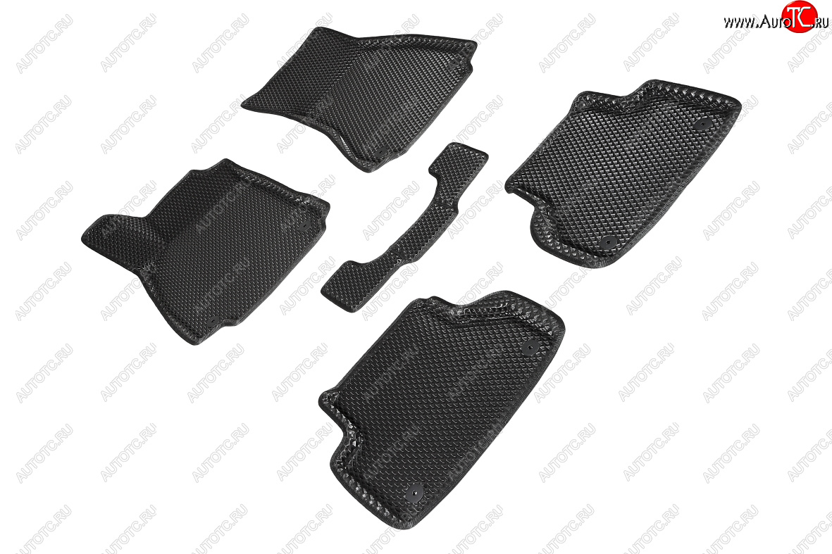5 699 р. Коврики в салон EVA (3D, ромб, чёрные) Seintex  Audi A4  B9 (2016-2020) дорестайлинг,седан  с доставкой в г. Керчь