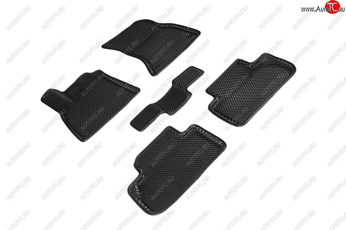 5 699 р. Коврики в салон EVA (3D, ромб, чёрные) Seintex  Audi Q5  FY (2020-2022) рестайлинг  с доставкой в г. Керчь