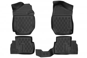 2 969 р. Коврики 3D в салон подходят для SUZUKI Jimny JB64 2018-, 4шт. (полиуретан)  Сузуки Джимни SUZUKI 990nf-78r61-000  с доставкой в г. Керчь. Увеличить фотографию 1