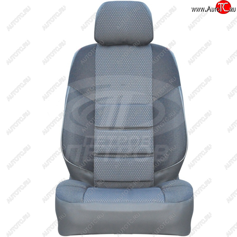 3 999 р. Чехлы сидений (экокожа-жаккард, 60/40) Петров А10 Hyundai Getz TB хэтчбэк 5 дв. рестайлинг (2005-2010) (Серый)  с доставкой в г. Керчь