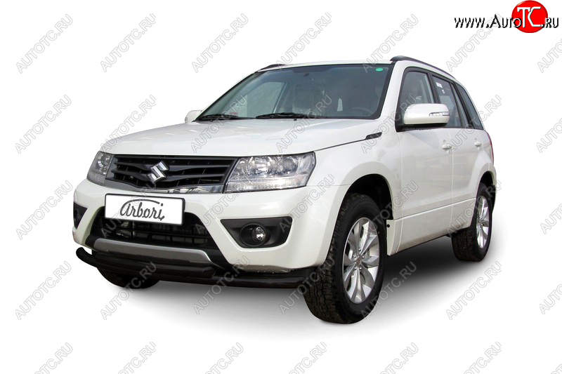 13 349 р. Защита переднего бампера двойная (диаметр 57+57 мм) Arbori Suzuki Grand Vitara JT 5 дверей 2-ой рестайлинг (2012-2016)  с доставкой в г. Керчь