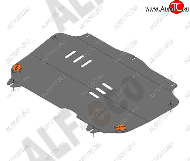 9 649 р. Защита картера двигателя и КПП Alfeco  Chevrolet Spark  M300 (2010-2015) дорестайлинг (Алюминий 4 мм)  с доставкой в г. Керчь