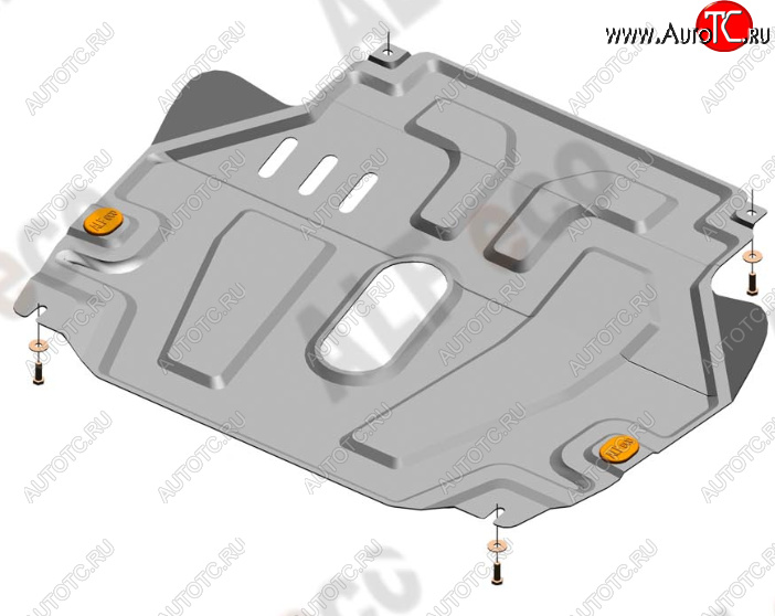 13 399 р. Защита картера двигателя и КПП Alfeco  Chevrolet Aveo  T300 (2011-2015) седан, хэтчбек (Алюминий 4 мм)  с доставкой в г. Керчь