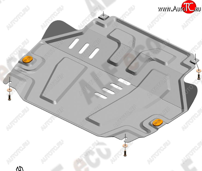 13 399 р. Защита картера двигателя и КПП (V-1,5) Alfeco  Chevrolet Cobalt (2011-2016) седан дорестайлинг (Алюминий 4 мм)  с доставкой в г. Керчь