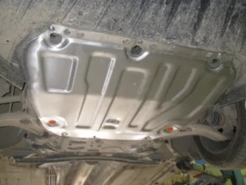 15 499 р. Защита картера двигателя и КПП Alfeco  Ford Focus  3 (2010-2019) универсал дорестайлинг, хэтчбэк дорестайлинг, седан дорестайлинг, седан рестайлинг, универсал рестайлинг, хэтчбэк рестайлинг (Алюминий 4 мм)  с доставкой в г. Керчь. Увеличить фотографию 2