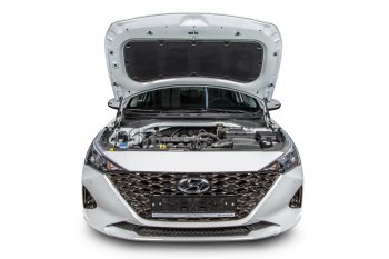 3 499 р. Комплект упоров капота Arbori Hyundai Solaris HCR седан рестайлинг (2020-2022)  с доставкой в г. Керчь. Увеличить фотографию 2