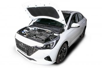 3 499 р. Комплект упоров капота Arbori Hyundai Solaris HCR седан рестайлинг (2020-2022)  с доставкой в г. Керчь. Увеличить фотографию 3