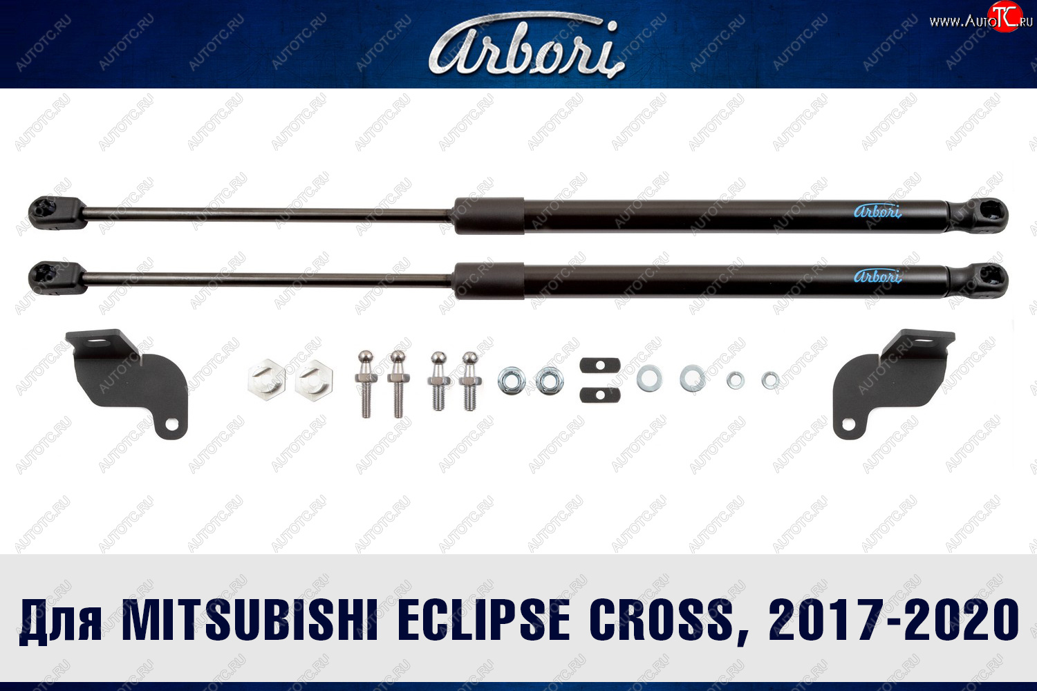 3 499 р. Упоры капота Arbori  Mitsubishi Eclipse Cross  GK (2017-2021) дорестайлинг  с доставкой в г. Керчь