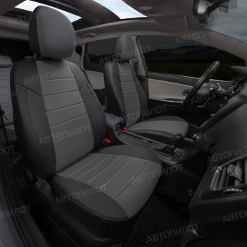 13 649 р. Чехлы на сиденья (экокожа/алькантара, 40/60) Автопилот  Audi A3  8P1 хэтчбэк 3 дв. (2003-2013) дорестайлинг, 1-ый рестайлинг, 2-ой рестайлинг, 3 рестайлинг (черный/серый)  с доставкой в г. Керчь. Увеличить фотографию 8