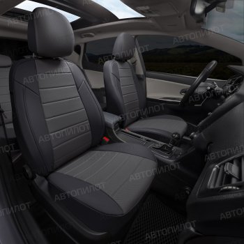 13 649 р. Чехлы на сиденья (экокожа, 40/60) Автопилот Audi A3 8P1 хэтчбэк 3 дв. дорестайлинг (2003-2005) (черный/темно-серый)  с доставкой в г. Керчь. Увеличить фотографию 6