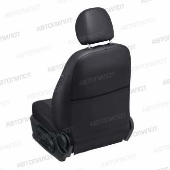 13 649 р. Чехлы на сиденья (экокожа, 40/60) Автопилот Audi A3 8P1 хэтчбэк 3 дв. дорестайлинг (2003-2005) (черный/темно-серый)  с доставкой в г. Керчь. Увеличить фотографию 4