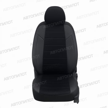 13 649 р. Чехлы на сиденья (экокожа/алькантара, 40/60) Автопилот Audi A3 8VS седан дорестайлинг (2012-2016) (черный)  с доставкой в г. Керчь. Увеличить фотографию 3