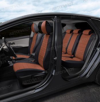 13 649 р. Чехлы на сиденья (экокожа, 40/60) Автопилот Audi A3 8VS седан дорестайлинг (2012-2016)  с доставкой в г. Керчь. Увеличить фотографию 8