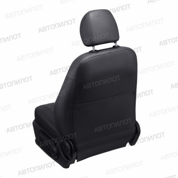 14 249 р. Чехлы на сиденья (экокожа/алькантара, сплошная спинка) Автопилот Ромб  Audi A4  B5 8D2 седан (1994-2001) дорестайлинг, 1-ый рестайлинг, 2-ой рестайлинг (черный/темно-серый)  с доставкой в г. Керчь. Увеличить фотографию 4