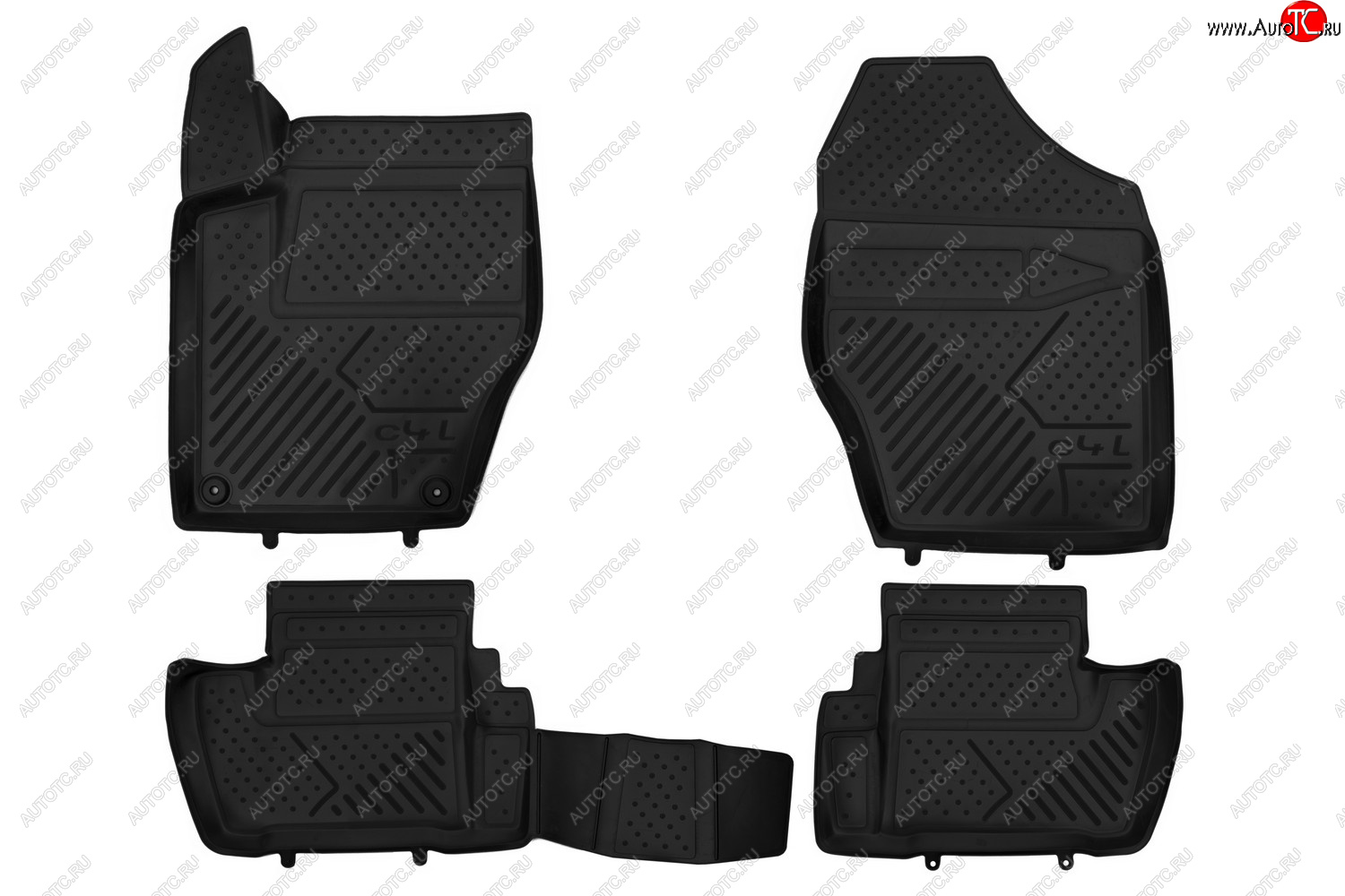 1 999 р. Коврики 3D в салон CITROEN C4L, 2013- 4 шт. (полиуретан)  Ситроен С4 CITROEN c000000186  с доставкой в г. Керчь