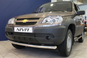 5 349 р. Защитная сетка в бампер (ячейка 3х7 мм, GLCGLS, 3 части) Alfeco Стандарт Chevrolet Niva 2123 рестайлинг (2009-2020) (Чёрная)  с доставкой в г. Керчь. Увеличить фотографию 2