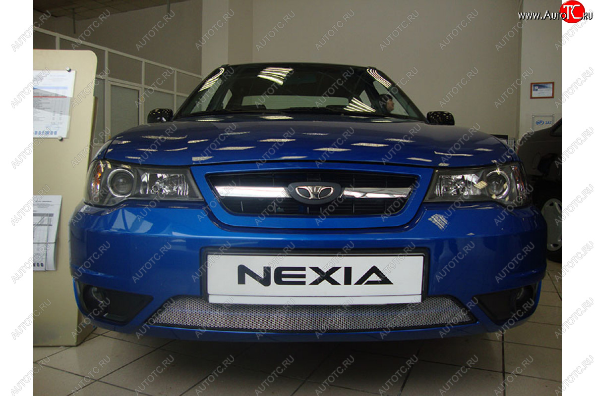 2 699 р.           Защита радиатора Daewoo Nexia 2010- chrome Daewoo Nexia рестайлинг (2008-2015) (хром)  с доставкой в г. Керчь