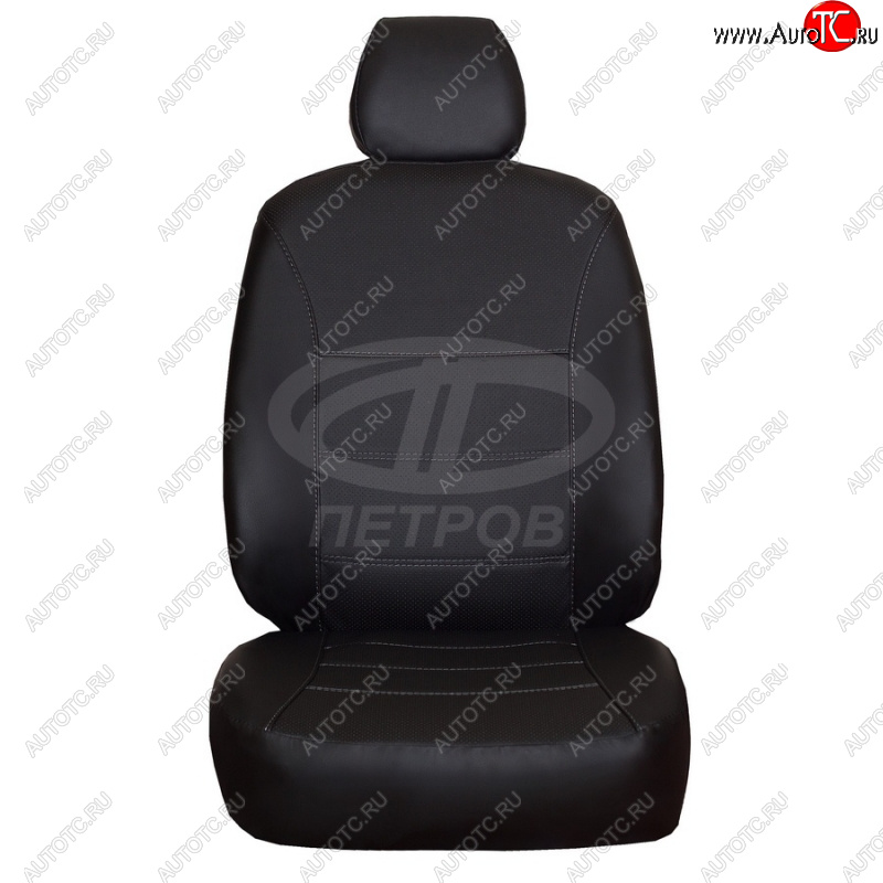 5 749 р. Чехлы сидений (экокожа) ПЕТРОВ Орегон Mazda 3/Axela BK дорестайлинг, хэтчбэк (2003-2006) (черный)  с доставкой в г. Керчь