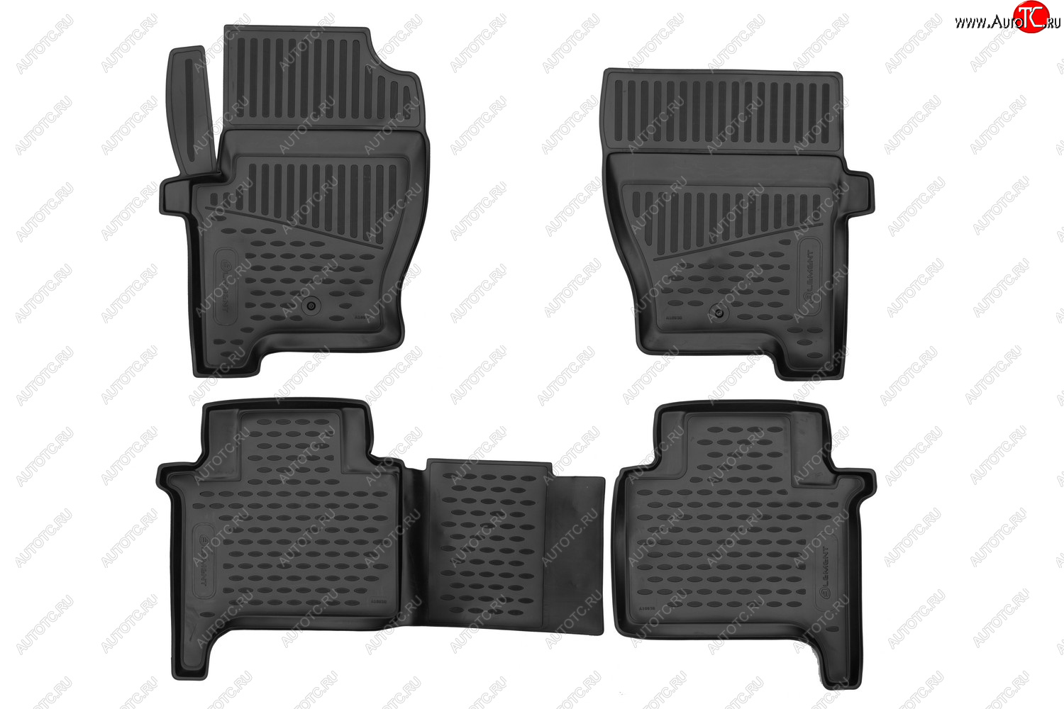 3 499 р. Комплект ковриков в салон (полиуретан, чёрные) Element Land Rover Range Rover Sport 1 L320 дорестайлинг (2005-2009)  с доставкой в г. Керчь