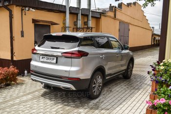 14 589 р. Фаркоп (съемный квадрат) Petroil Tuning  Geely Atlas Pro  NL3 (2019-2025)  с доставкой в г. Керчь. Увеличить фотографию 2