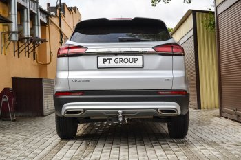14 589 р. Фаркоп (съемный квадрат) Petroil Tuning  Geely Atlas Pro  NL3 (2019-2025)  с доставкой в г. Керчь. Увеличить фотографию 3
