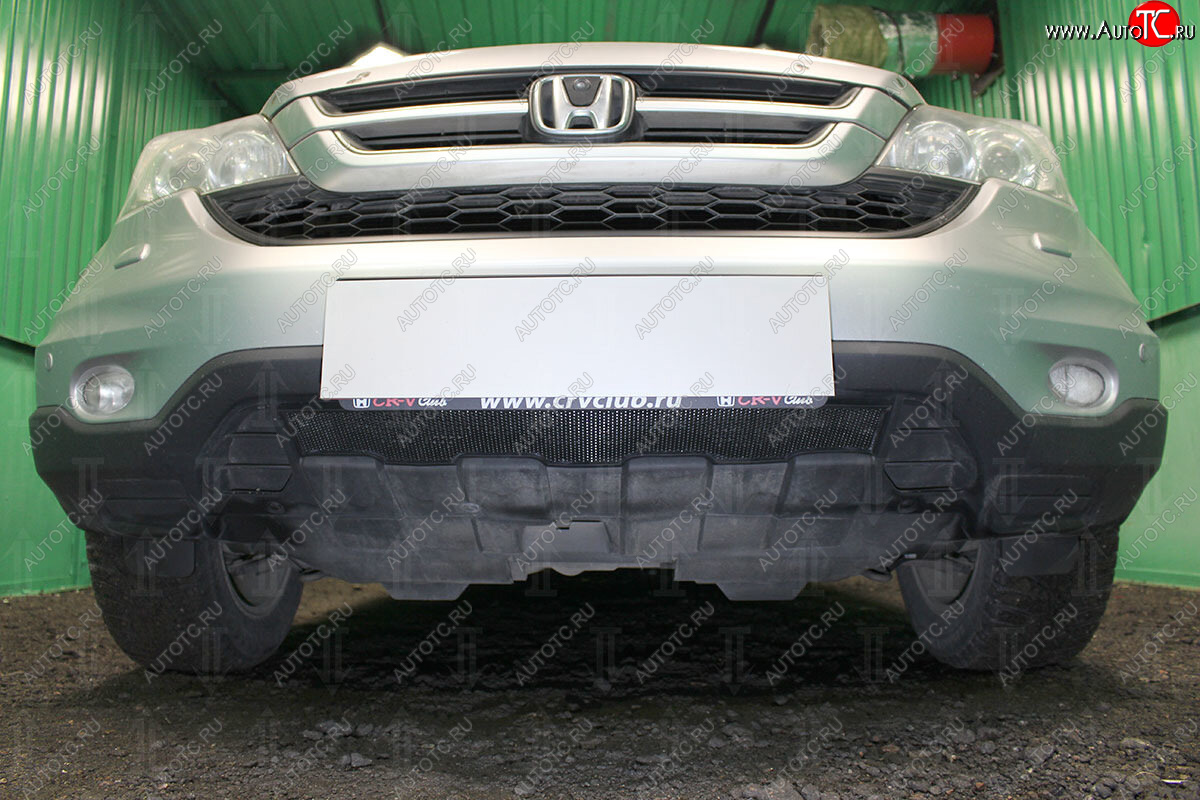 2 999 р.           Защита радиатора Honda CR-V III 2010-2012 black  Honda CR-V  RE1,RE2,RE3,RE4,RE5,RE7 (2009-2012) рестайлинг (черная)  с доставкой в г. Керчь