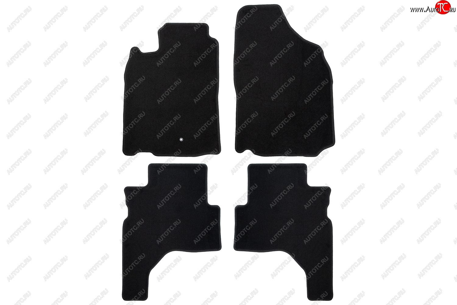 4 599 р. Коврики салона (текстиль) Klever Econom Mitsubishi Pajero Sport PA рестайлинг (2004-2008) (Чёрные)  с доставкой в г. Керчь