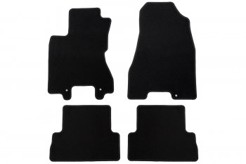 Коврики салона (текстиль) Klever Econom Nissan X-trail 2 T31 дорестайлинг (2007-2011) (Чёрные)