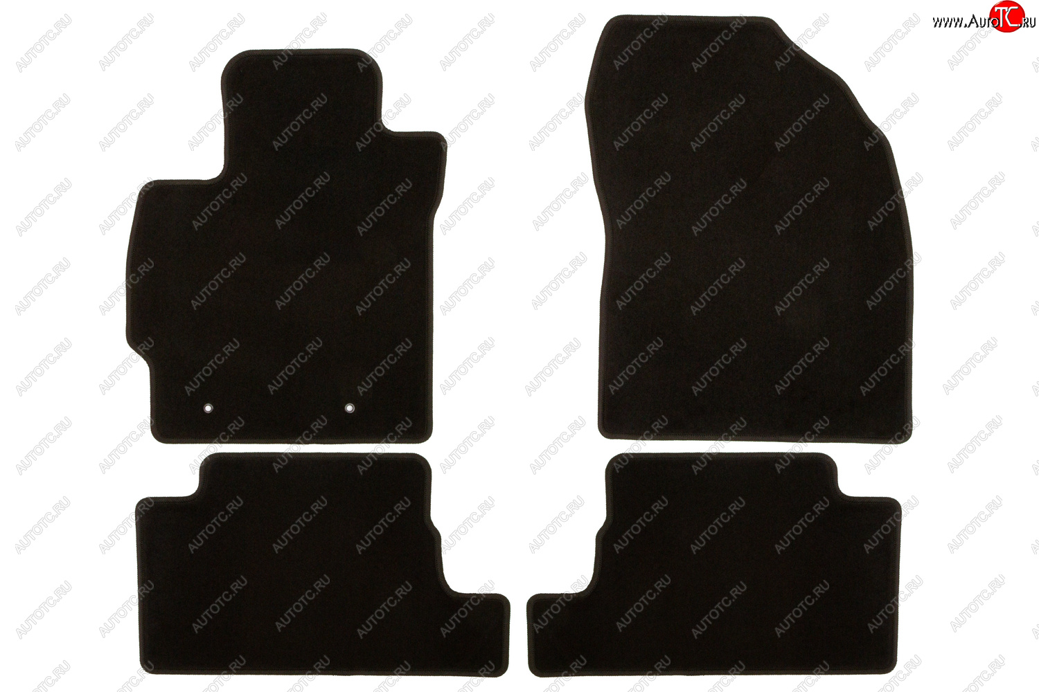 289 р. Коврики в салон Klever Econom TOYOTA Auris 2006-2010, 2010-2012, хб., 4 шт. (текстиль) Тойота Аурис Toyota Auris E150 хэтчбэк 5 дв. дорестайлинг (2006-2010) (Чёрные)  с доставкой в г. Керчь
