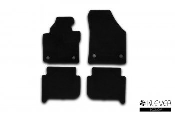 Коврики салона (текстиль) Klever Econom Volkswagen Touran 1T 1-ый рестайлинг минивэн (2006-2010) (Чёрные)