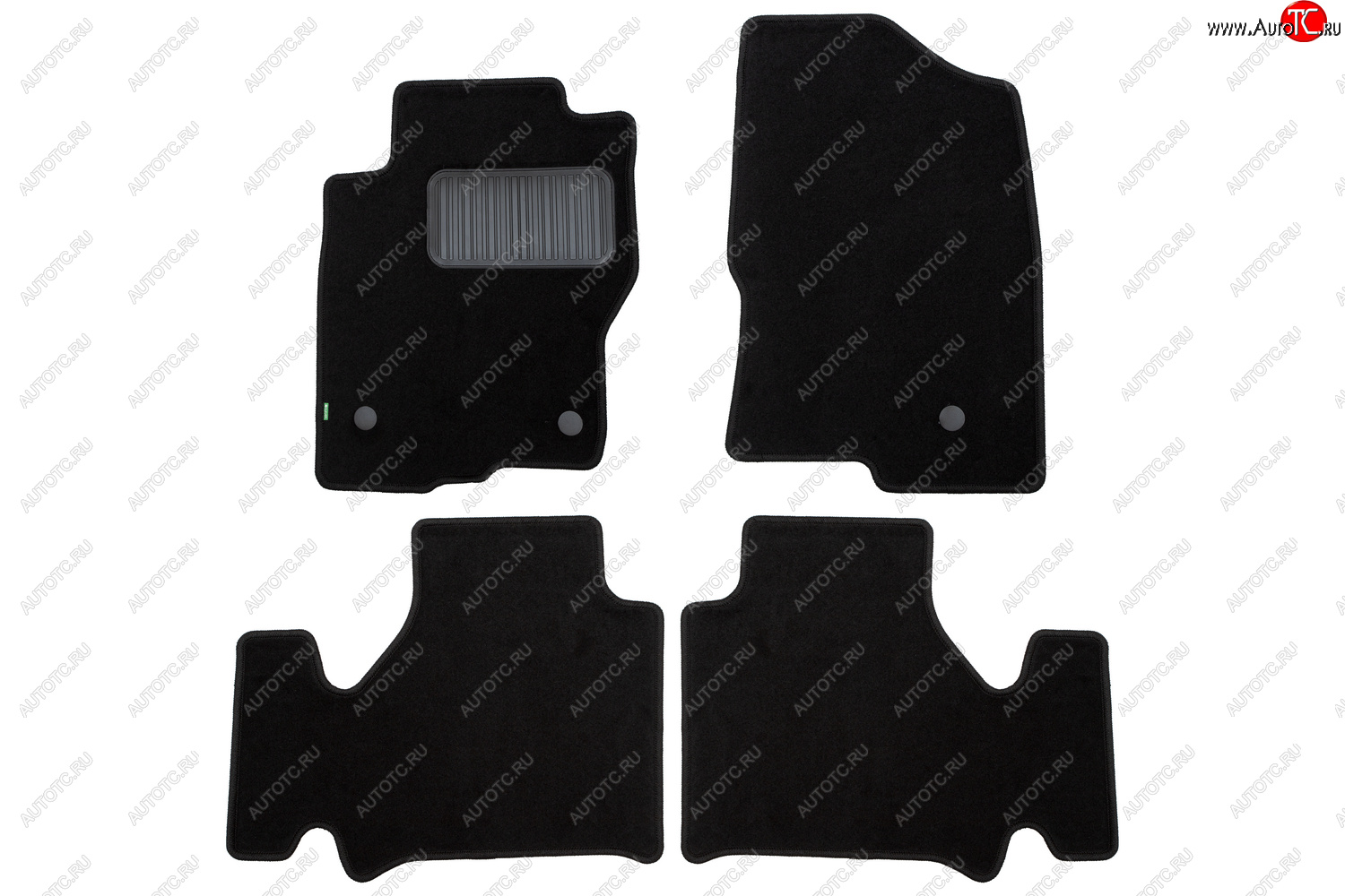 369 р. Комплект ковриков в салон (АКПП, чёрные, текстиль) Klever Standard Nissan Navara 2 D40 рестайлинг (2010-2016)  с доставкой в г. Керчь