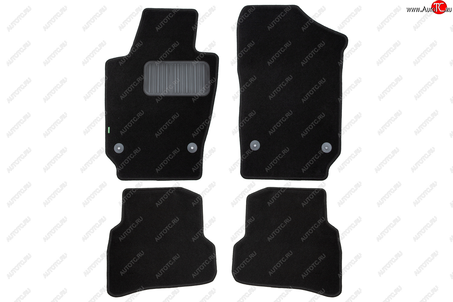 6 949 р. Комплект ковриков в салон (чёрные, текстиль) Klever Standard Seat Ibiza 6J хэтчбэк 5 дв. доресталийнг (2008-2012)  с доставкой в г. Керчь