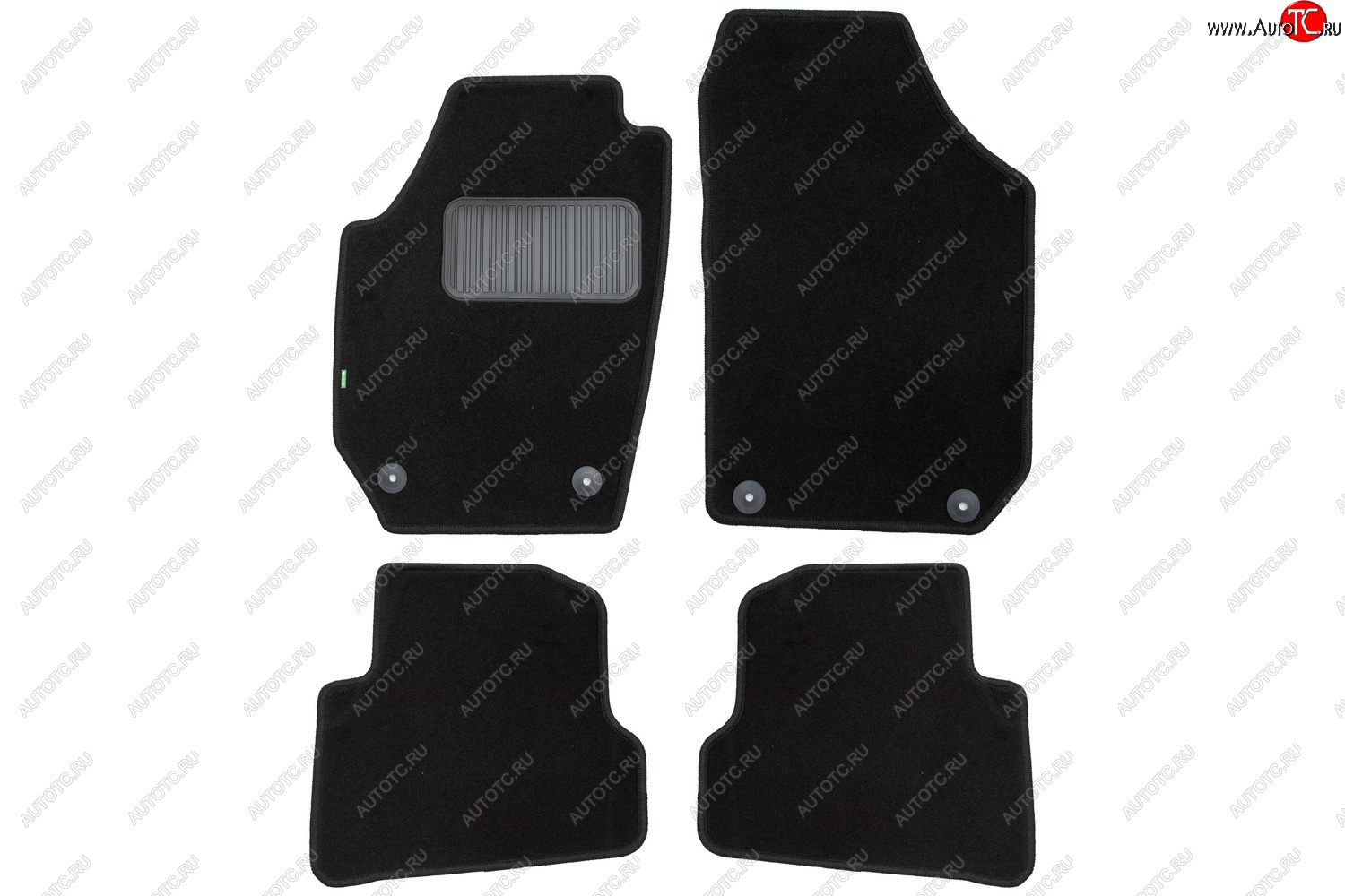 6 599 р. Комплект ковриков в салон (чёрные, текстиль) Klever Standard Skoda Fabia Mk2 хэтчбэк дорестайлинг (2007-2010)  с доставкой в г. Керчь