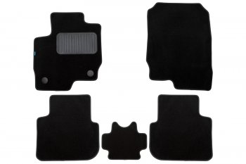 Коврики салона (для авто с АКПП, текстиль) Klever Premium Mitsubishi Colt Z30 хэтчбэк 5 дв. дорестайлинг (2002-2009) (Чёрные)