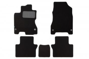 Коврики салона (текстиль) Klever Premium Renault Koleos Phase 1 (2007-2011) (Чёрные)