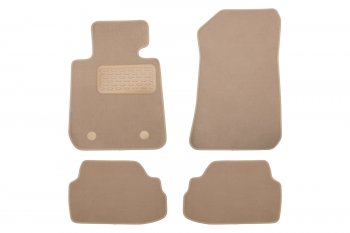 399 р. Коврики в салон Klever Premium BMW 1 3D E81 АКПП 2004-2007, 2007-2011, хб., 4 шт. (текстиль, бежевые Klever klever04050322112kh  с доставкой в г. Керчь. Увеличить фотографию 1
