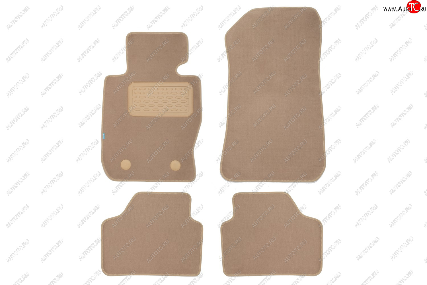 399 р. Коврики в салон Klever Premium BMW X1 E84 АКПП 2009-2012, 2012-2015, внед., 4 шт. (текстиль, бежевые Klever klever04051522112kh  с доставкой в г. Керчь
