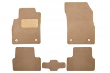 429 р. Коврики в салон Klever Premium CHEVROLET Cruze 2009-2012, 2012-2015, сед., хб., 5 шт. (текстиль, беж Klever klever04081322112kh  с доставкой в г. Керчь. Увеличить фотографию 1