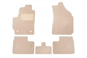 419 р. Коврики в салон Klever Premium DAEWOO Matiz 1998-2000, хб., 5 шт. (текстиль, бежевые)  Деу Матиз Klever klever04110422112kh  с доставкой в г. Керчь. Увеличить фотографию 1