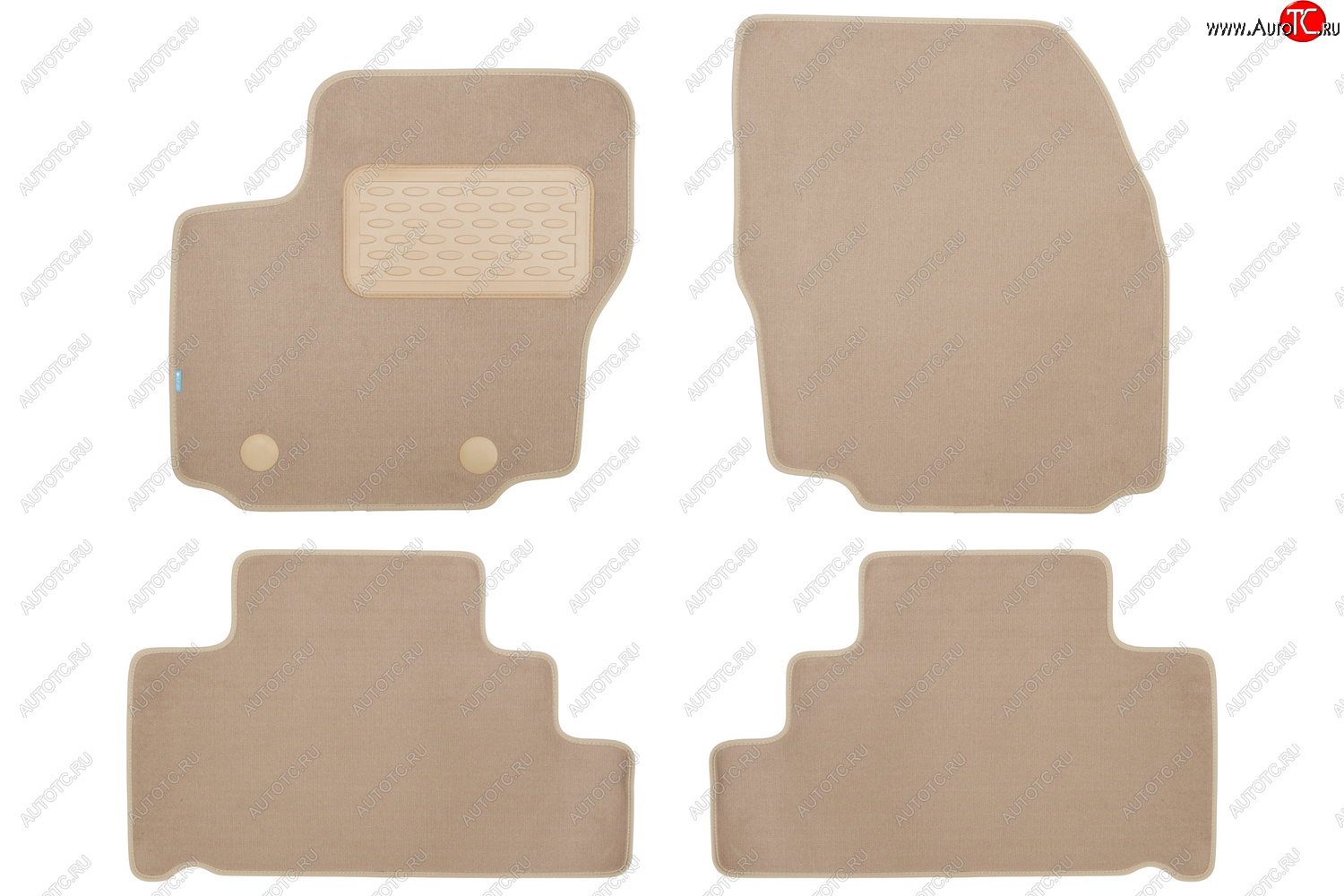 429 р. Коврики в салон Klever Premium FORD S-max 2006-2010, 2010-2015, мв., 4 шт. (5 мест) (текстиль, бежев Klever klever04161222112kh  с доставкой в г. Керчь