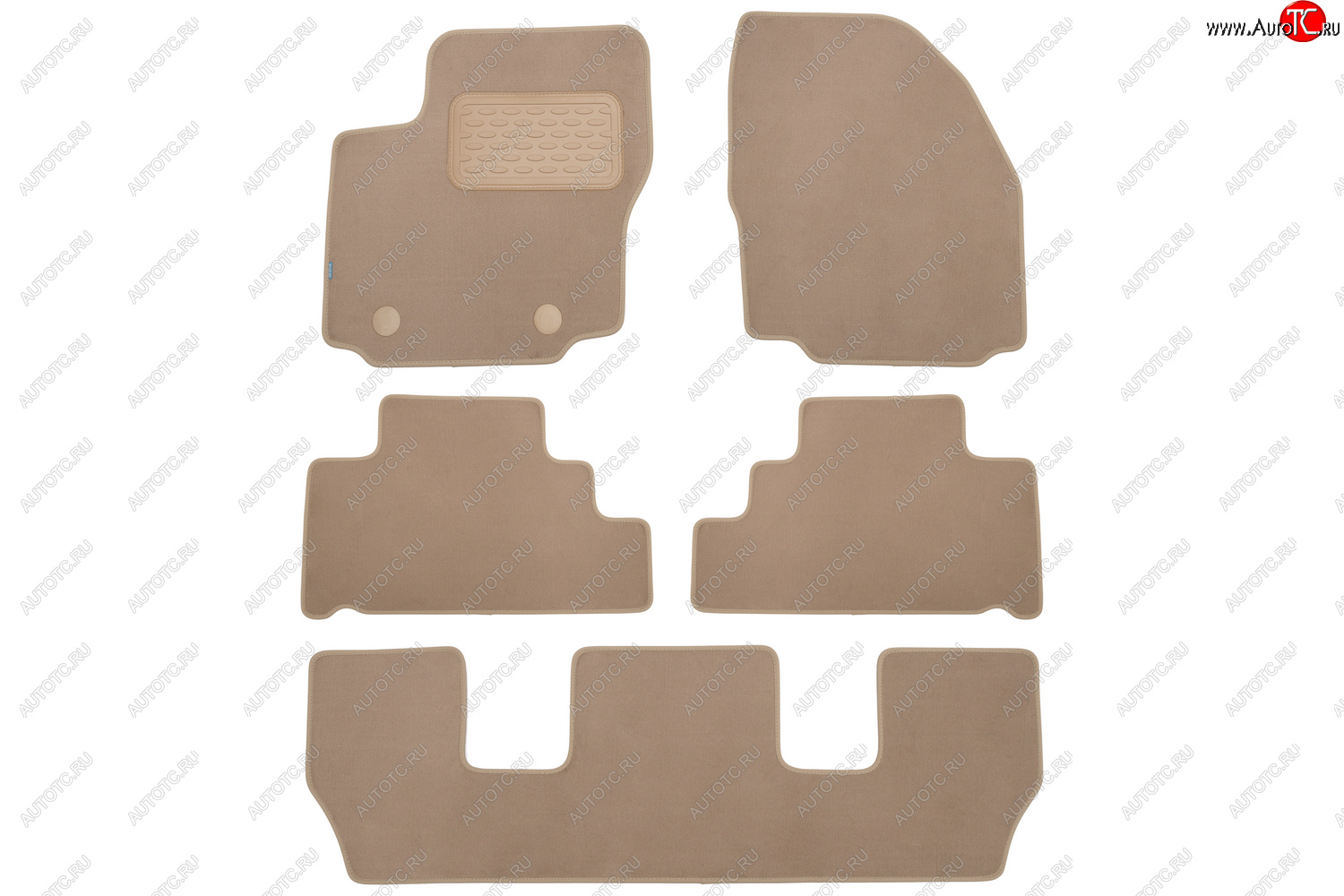 499 р. Коврики в салон Klever Premium FORD Galaxy 2006-2010, 2010-2015, мв., 5 шт. (текстиль, бежевые)  Фо Klever klever04162222112kh  с доставкой в г. Керчь