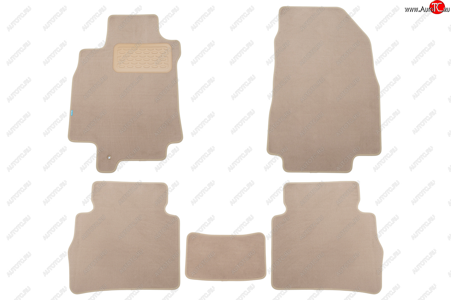 469 р. Коврики в салон Klever Premium NISSAN Tiida 2004-2012, 2010-2013, сед., 5 шт. (текстиль, бежевые)   Klever klever04362122112kh  с доставкой в г. Керчь
