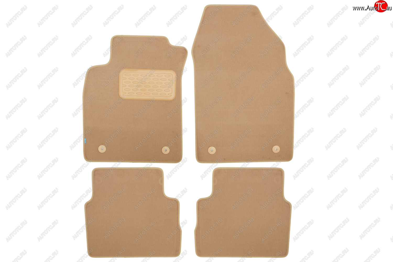 439 р. Коврики в салон Klever Premium OPEL Vectra C АКПП 2002-2005, 2005-2008, сед., 4 шт. (текстиль, бежев Klever klever04370422112kh  с доставкой в г. Керчь