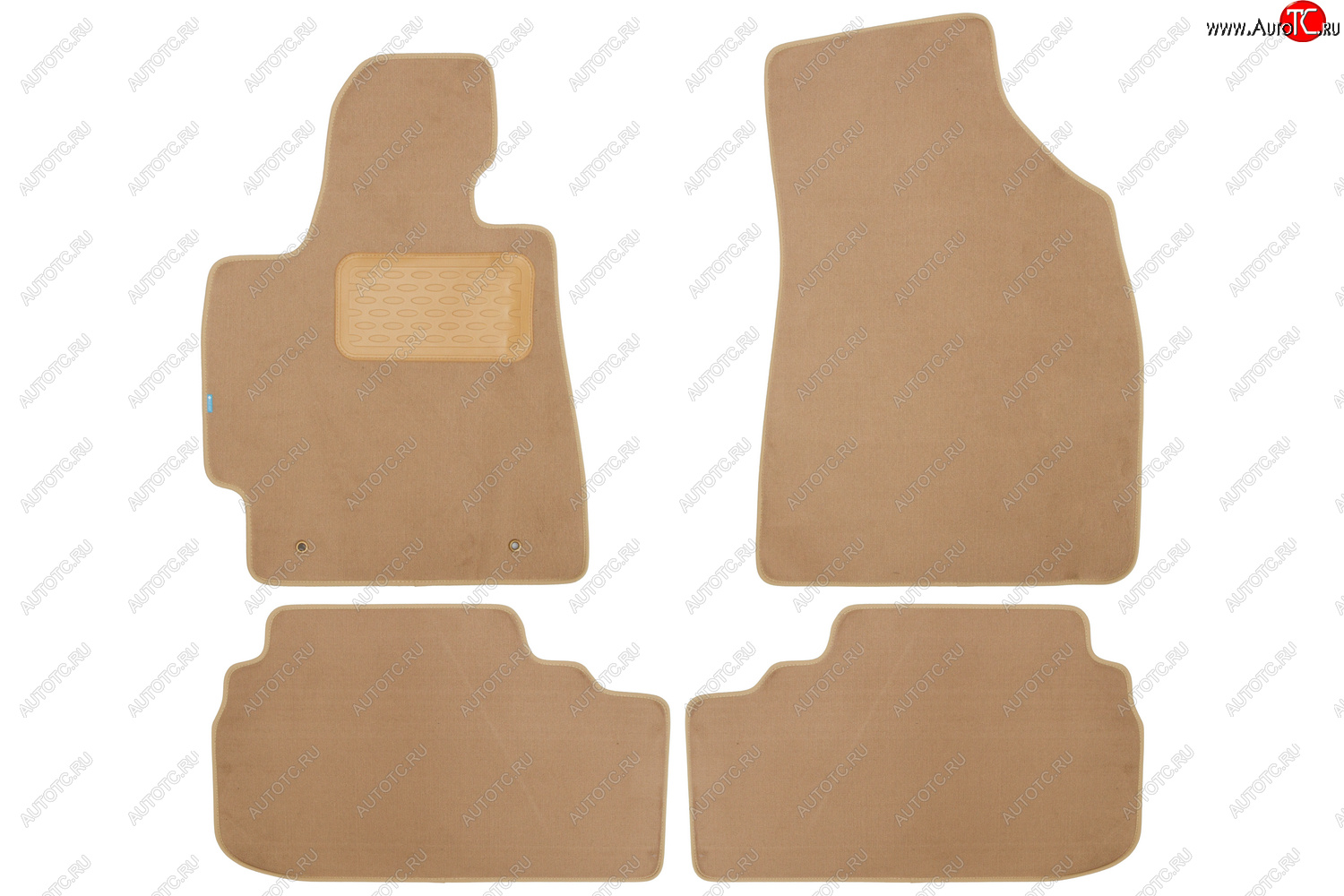 9 549 р. Коврики салона (текстиль) Klever Premium Toyota Highlander XU40 дорестайлинг (2007-2010) (Бежевые)  с доставкой в г. Керчь