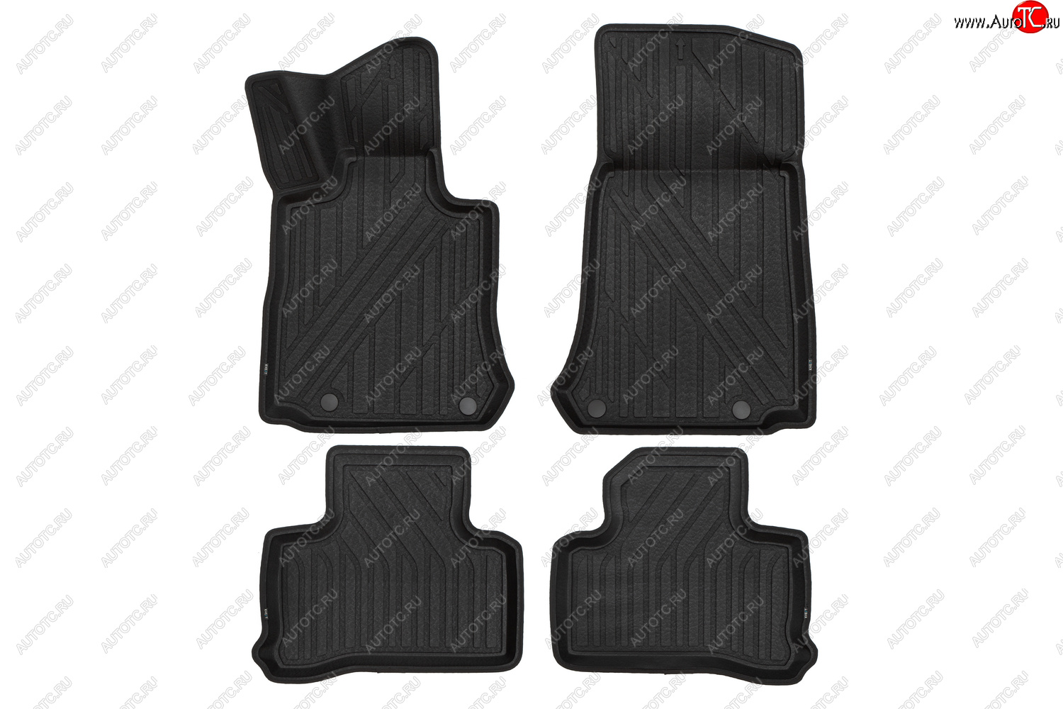 8 449 р. Коврики салона (Polystar) KVEST 3D Mercedes-Benz GLC class X253 (2015-2025) (Чёрные)  с доставкой в г. Керчь