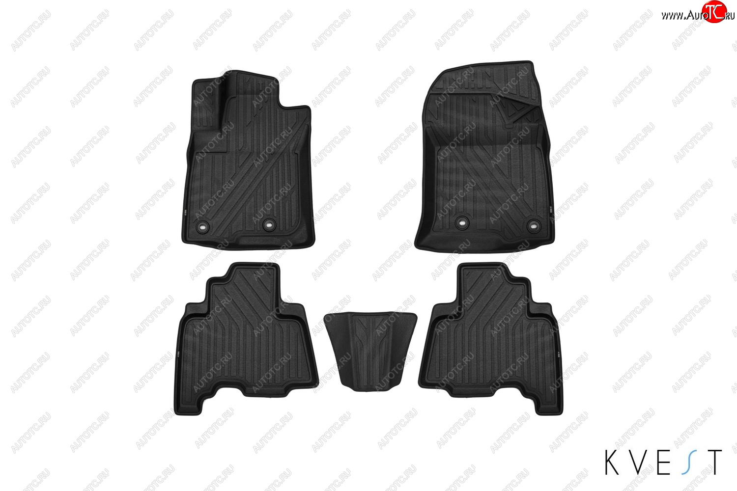 6 499 р. Коврики KVEST 3D в салон подходят для LEXUS GX, 2013-, 5шт. (полиуретан, бежевый, серый)  Лексус GХ KVEST kvestlex00004kb1  с доставкой в г. Керчь