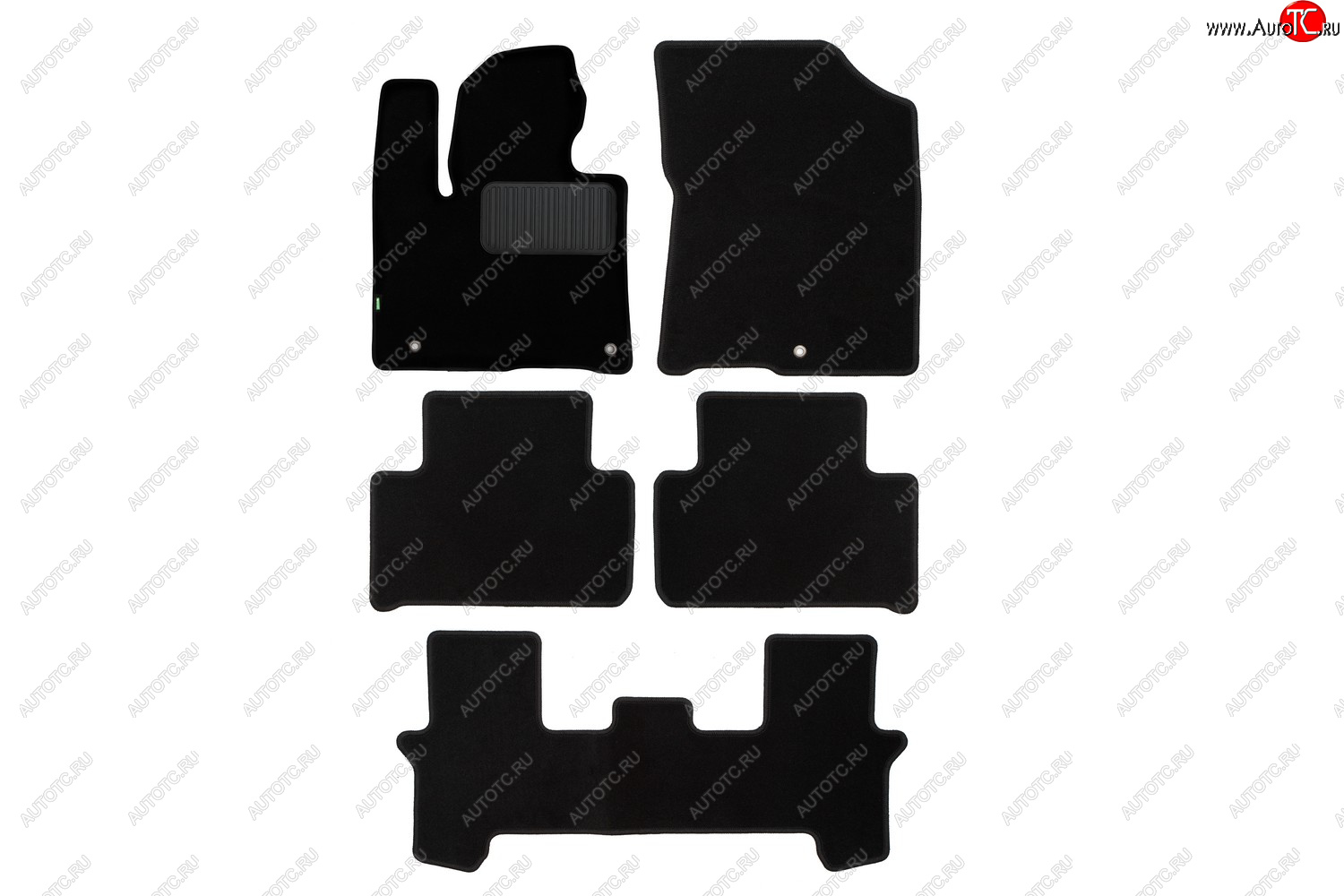 5 249 р. Комплект ковриков в салон (чёрные, текстиль) Klever Standard KIA Sorento MQ4 (2020-2022)  с доставкой в г. Керчь
