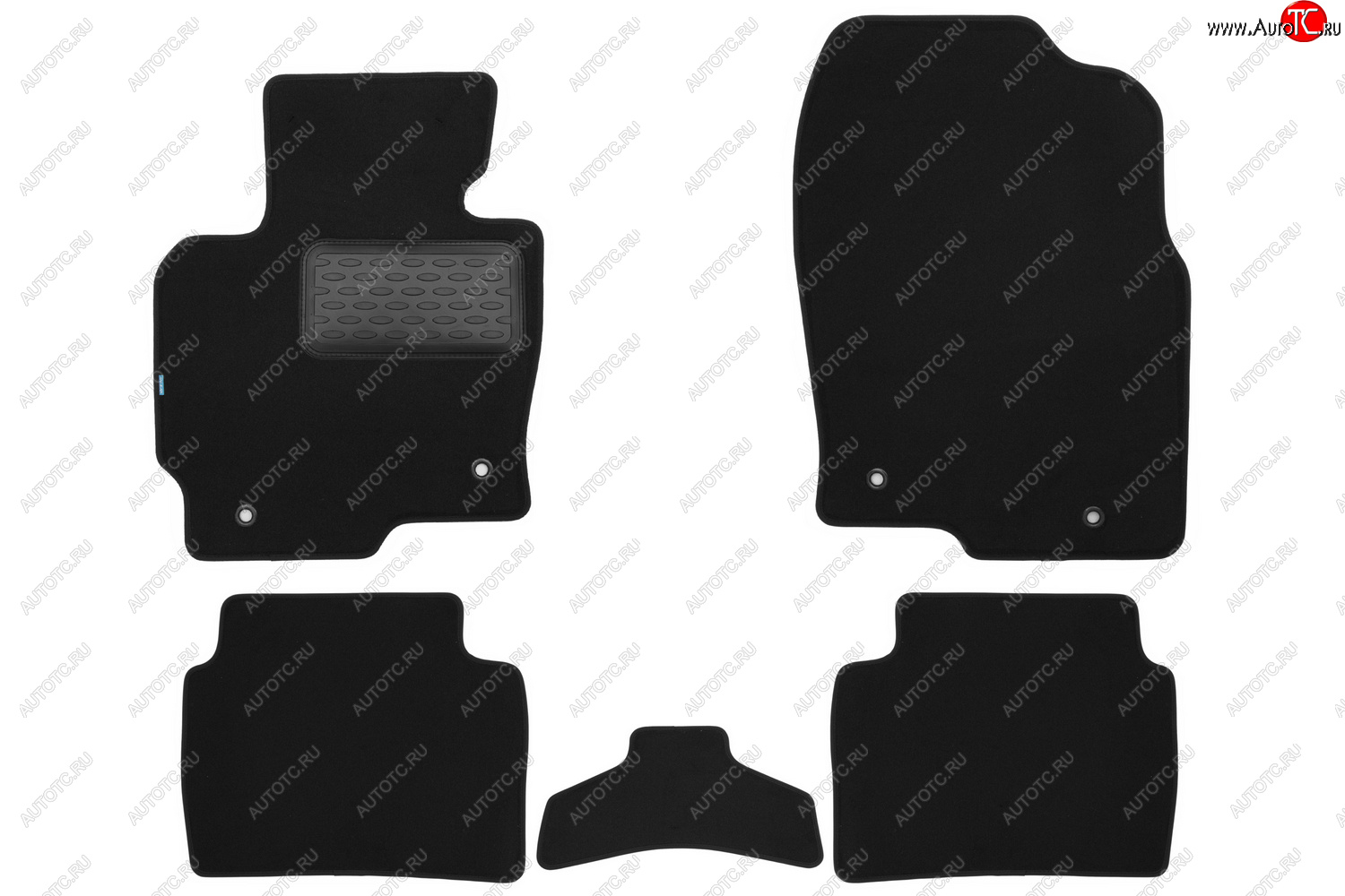 9 549 р. Коврики салона (текстиль) Klever Premium Mazda CX-5 KE рестайлинг (2015-2017) (Чёрные)  с доставкой в г. Керчь