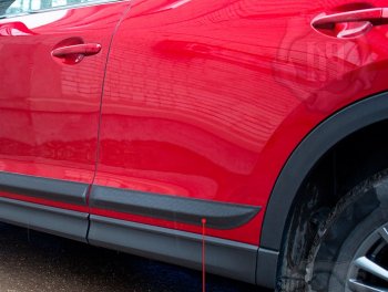 889 р. Задний левый молдинги на дверь Русская Артель  Mazda CX-5  KF (2016-2025) (Поверхность шагрень)  с доставкой в г. Керчь. Увеличить фотографию 2