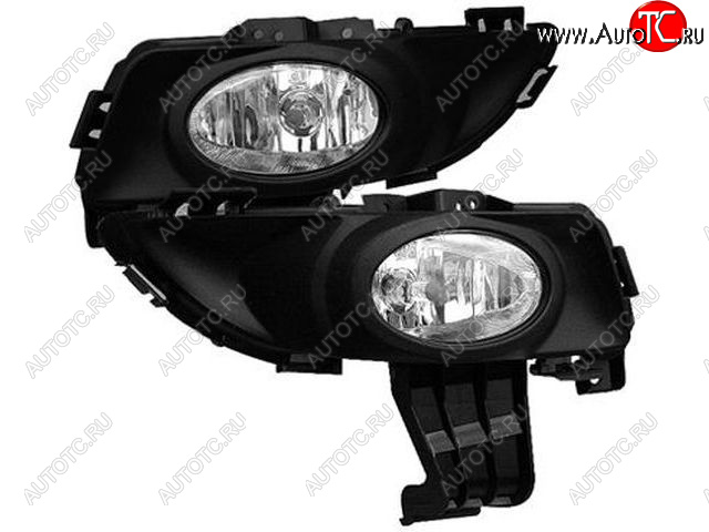 3 289 р. Комплект противотуманных фар (с рамками под ПТФ) BodyParts Mazda 3/Axela BK дорестайлинг седан (2003-2006)  с доставкой в г. Керчь